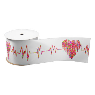 Ruban En Satin Ligne EKG pour soins cardiaques