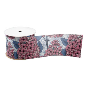 Ruban En Satin Lilac en rose et bleu