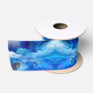Ruban En Satin L'œuvre d'art abstraite de SlipperyJoe sur nuage c