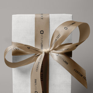 Ruban En Satin Logo d'entreprise personnalisée marque cadeaux d'