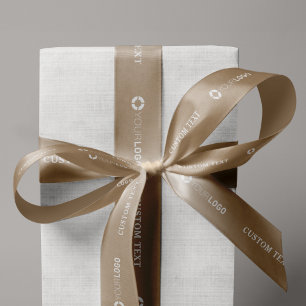 Ruban En Satin Logo d'entreprise personnalisée marque cadeaux d'a