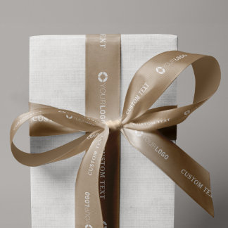 Ruban En Satin Logo d'entreprise personnalisée marque cadeaux d'a