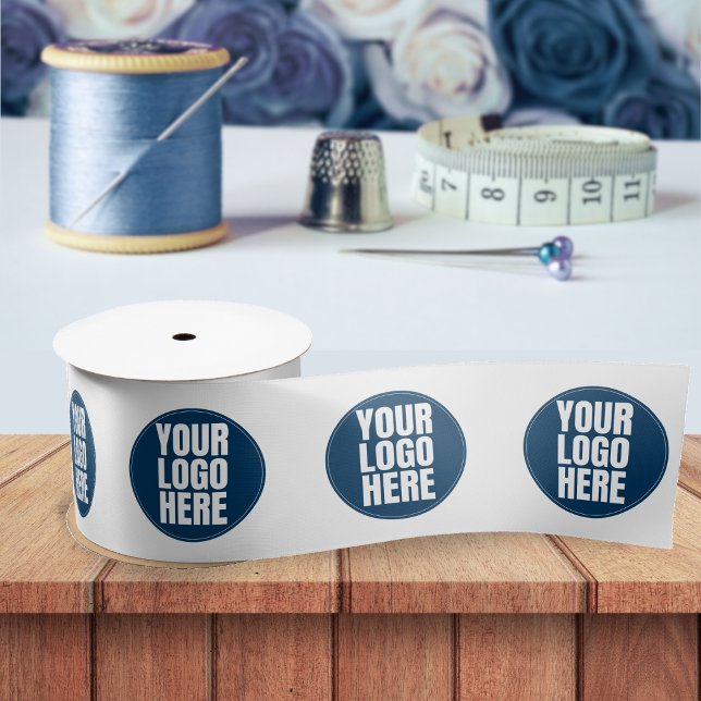 Ruban En Satin Logo d'entreprise Photo personnalisée de l'entrepr (company business logo ribbon)