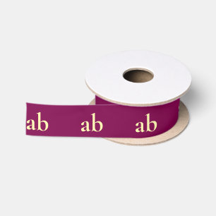 RUBAN EN SATIN  LOGO PERSONNALISÉ MINIMALISTE MODERNE ET ÉLÉGANT