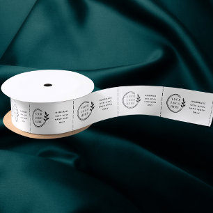 Ruban En Satin Logo Professionnel Personnalisé Garderie Vêtements