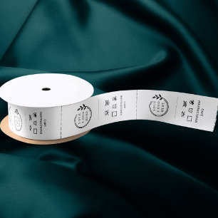 Ruban En Satin Logo Professionnel Personnalisé Garderie Vêtements