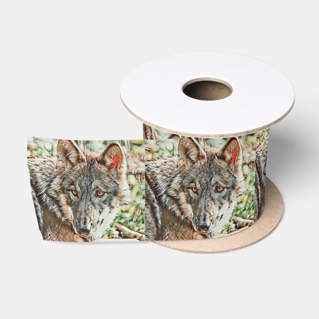 Ruban En Satin loup cinglé (Bobine)