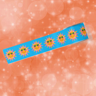 Ruban En Satin Lunettes de triangle de rayon de soleil orange bri