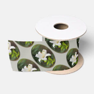 Ruban En Satin Lys blanc crépusculaire