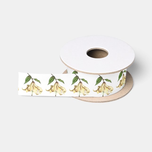 Ruban En Satin Lys blancs (Bobine)