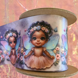 Ruban En Satin Ma princesse fée avec des ailes