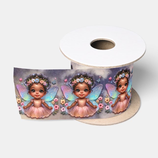 Ruban En Satin Ma princesse fée avec des ailes (Bobine)
