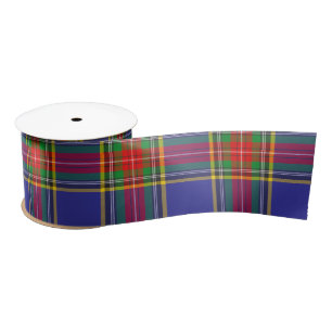Ruban En Satin MacBeth Tartan Plaid Scottish Motif