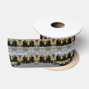 Ruban En Satin Madeline Greystone hérissé par noir victorien