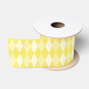 Ruban En Satin Maïs Jacquard Jaune Or pâle Petite forme Diamant
