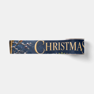 Ruban En Satin Maison Cosy pour Noël, Élégante Maison enneigée