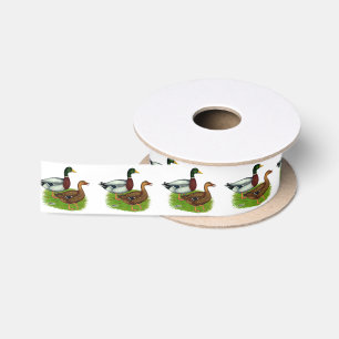 Ruban En Satin Mallard Drake et Duck