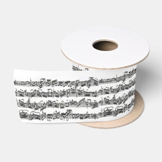 Ruban En Satin Manuscrit de musique de suite de violoncelle de