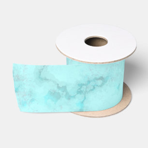 Ruban En Satin Marbre turquoise