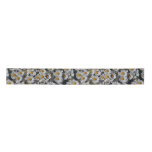 Ruban En Satin Marguerite blanche