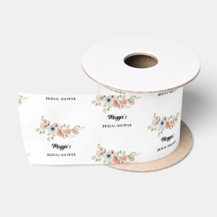 Ruban En Satin Mariage Fleur de Pêche