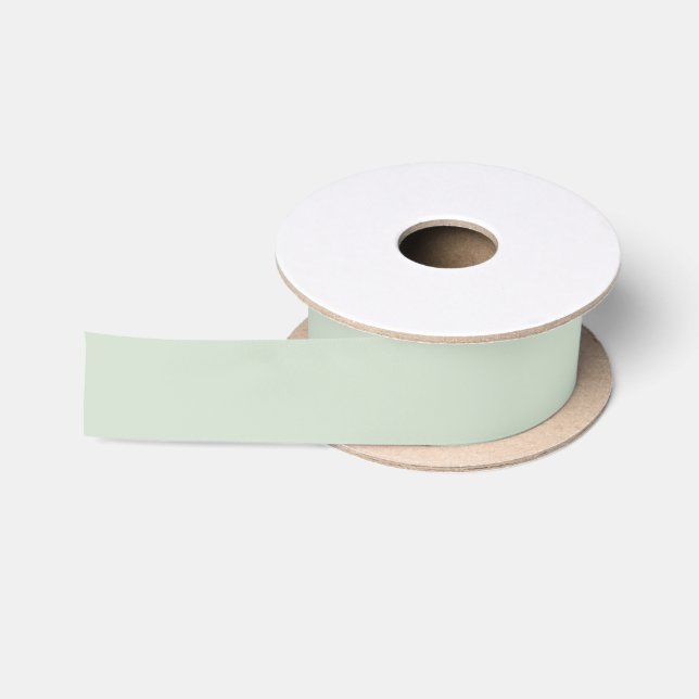 Ruban En Satin Mariage vert Eucalyptus (Bobine)