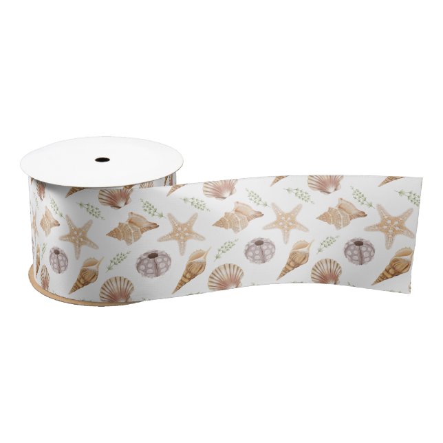 Ruban En Satin Marine Life Series Design 28 (Bobine)