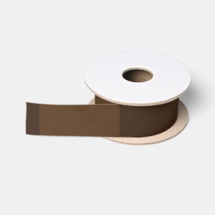 Ruban En Satin Marron riche intemporel et brun foncé terreux 