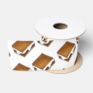 Ruban En Satin Marshmallow Campfire S'mores Camp Party Camping