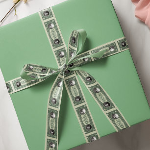 Ruban En Satin Mégage Argent 1 $ Facture