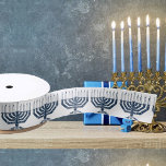 Ruban En Satin Menorah<br><div class="desc">Pour les cadeaux Hanoukka</div>