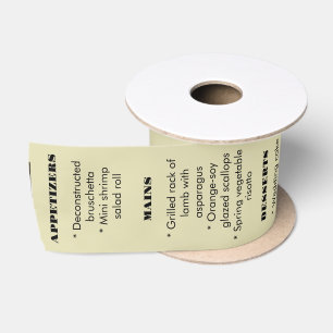 Ruban En Satin Menu Pastel Yellow Satin Ribbon