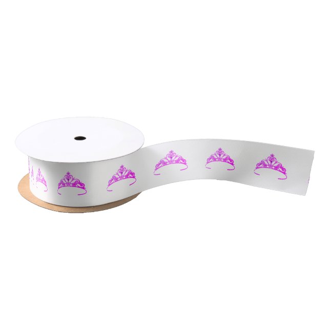 Ruban En Satin Miss America Purple Tiara Satin Ribbon-Pastel (Bobine)