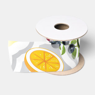 Ruban En Satin Mixed Fruits 5