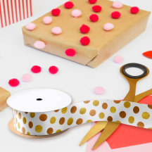 Moderne Elégant Simple Classy Pois d'or blanc