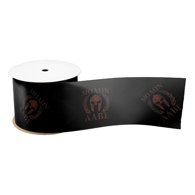 Ruban En Satin Molon Labe Spartan Warrier Mask Laurels Cast (Bobine)