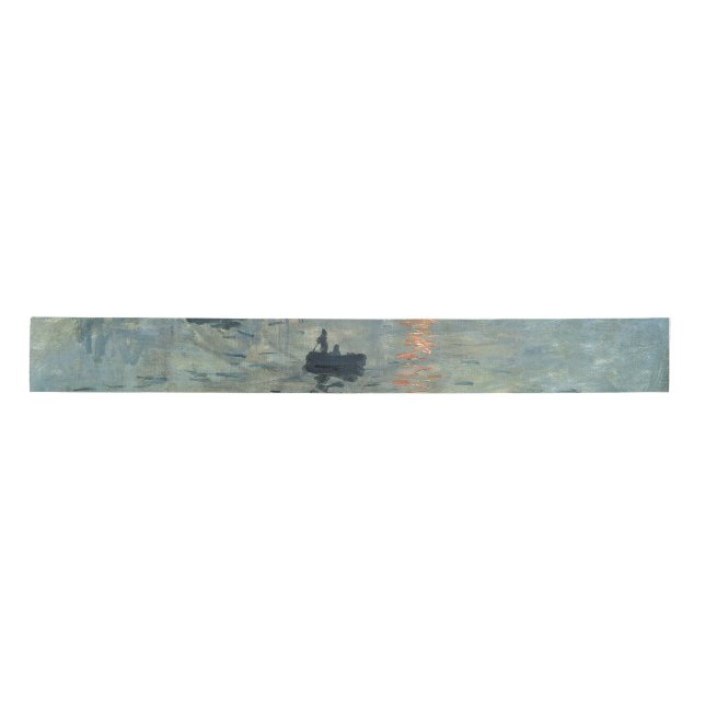 Ruban En Satin Monet Impression Sunrise Soleil Levant Peinture Le (Devant)