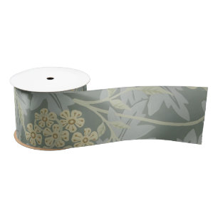 Ruban En Satin Morris Vigne & Jasmin Jardin Fleur Classique