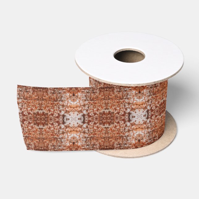 Ruban En Satin Motif à répétition en techniques mixtes avec coupe (Bobine)