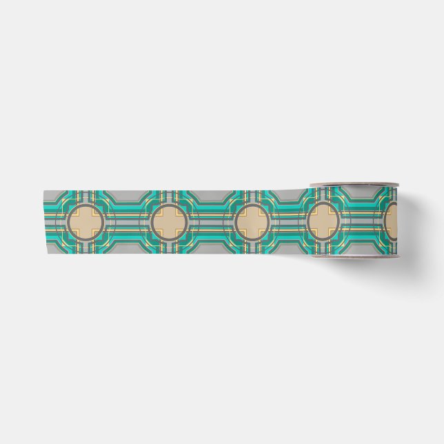 Ruban En Satin motif abstrait (Devant)