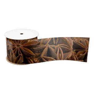 Ruban En Satin Motif Anise Stars