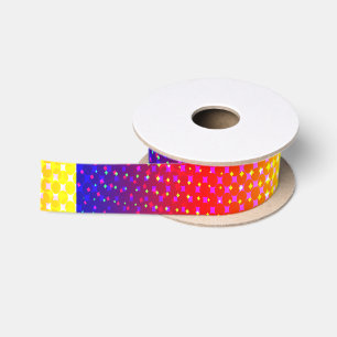 Ruban En Satin Motif arc-en-ciel
