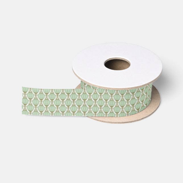 Ruban En Satin Motif bleu de Motton (Bobine)