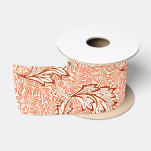 Ruban En Satin Motif botanique vintage de pomme de William Morris