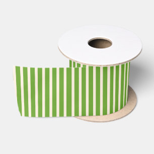 Ruban En Satin Motif Cottagecore rayé Prépa Apple Vert