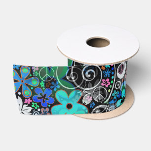 Ruban En Satin Motif d'alimentation Flower III + vos idées