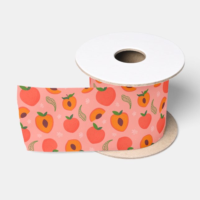 Ruban En Satin Motif d'aquarelle douce (Bobine)