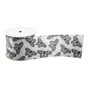 Ruban en satin motif de cerf-volant en papier