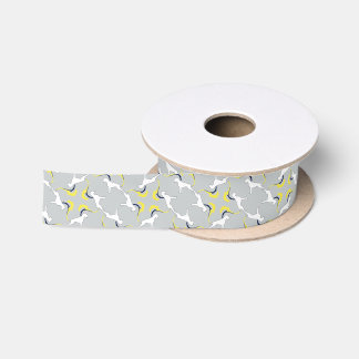 Ruban En Satin Motif de chien Boxer