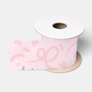 Ruban En Satin Motif de coeur 25